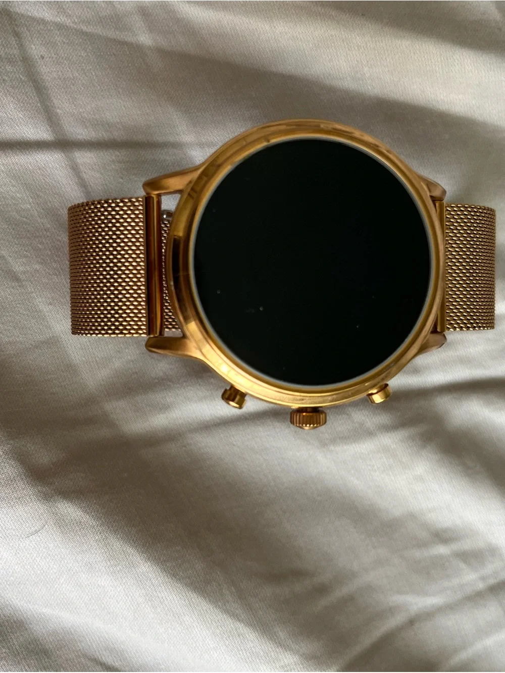 Fossil Rose Gold Mesh Strap Smart Watch